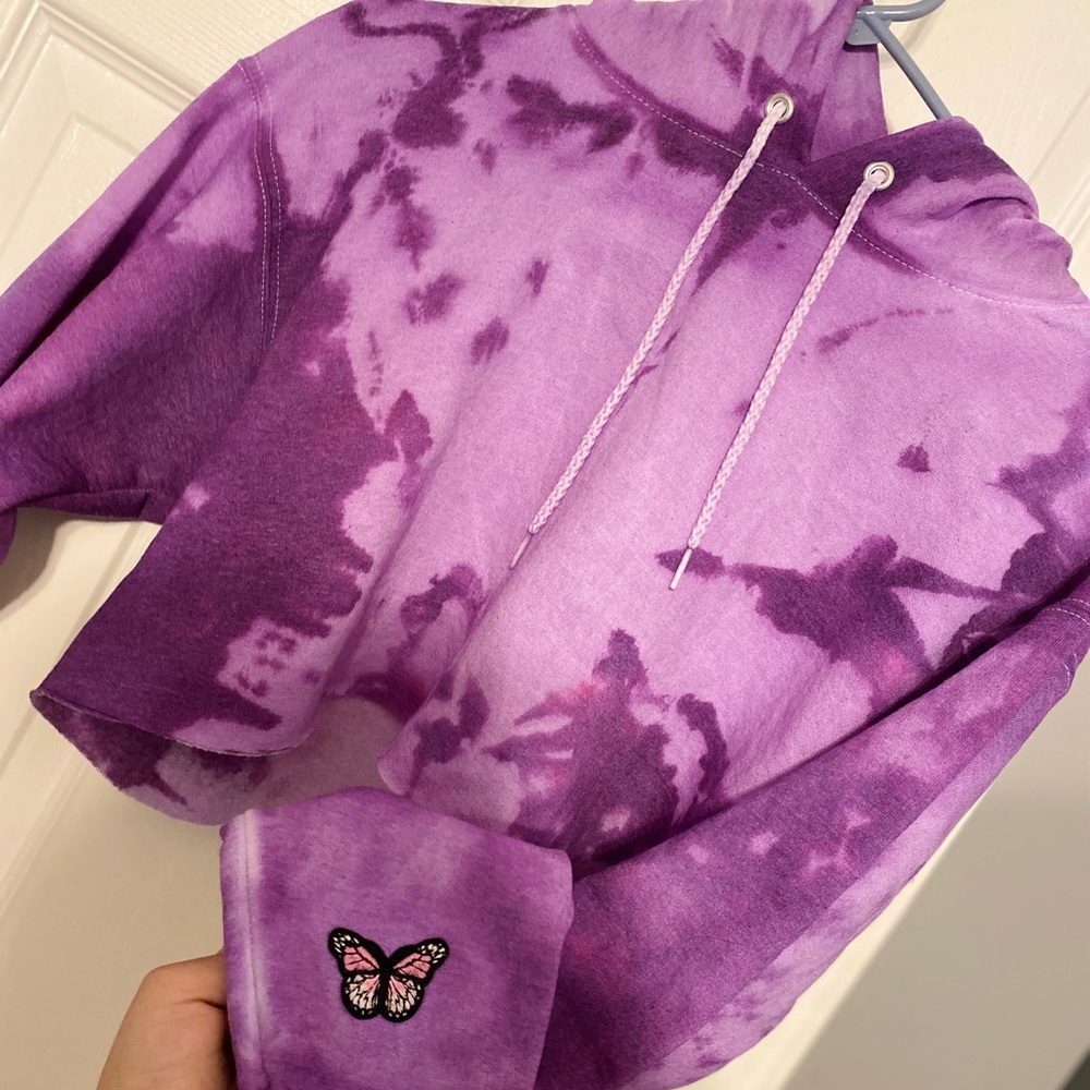 butterfly tie-dye hoodie